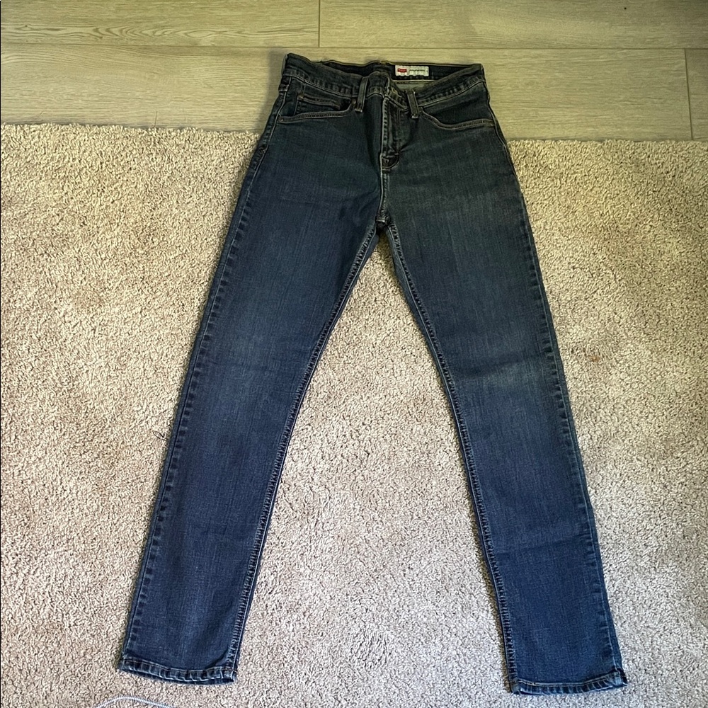 Wrangler Men's Slim Straight Dark Blue Jeans 28x30